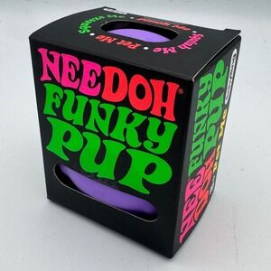 Schylling NeeDoh Funky Pup Purple Squishy Stress Relief‎ Fidget Toy New in Box